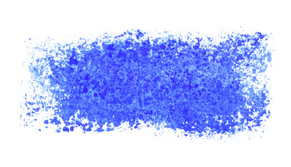 Farbspur mit unordentlicher blauer Farbe
