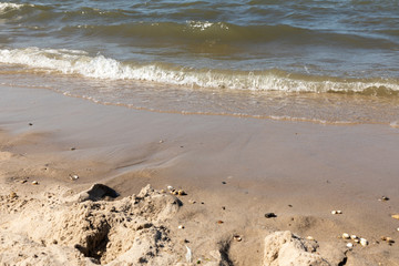 waves water beach north sea