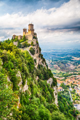 Fototapeta na wymiar Guaita Tower in San Marino