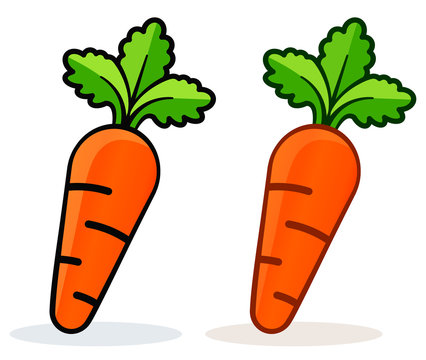 Vector illustration of carrot icon