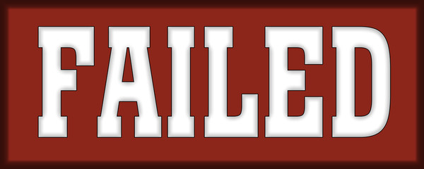 failed Logo Stamp Icon