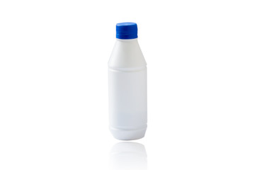 Bottle water made to plastic on isolated background.Using