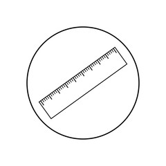 Ruler icon, logo