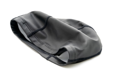 Naklejka premium Swimming Cap, Black Silicone Color, Isolated on White Background