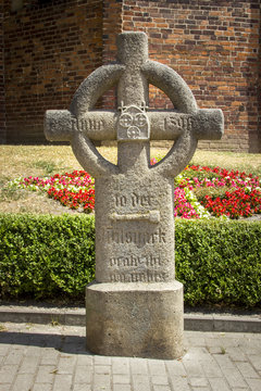 Pilgrims Cross also known as the L&uuml;beck Cross - "Anno 1396 - to the Wilsnack orato ibi pro" (Havelberg)