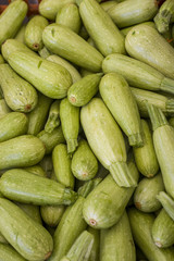 Zucchini in a market