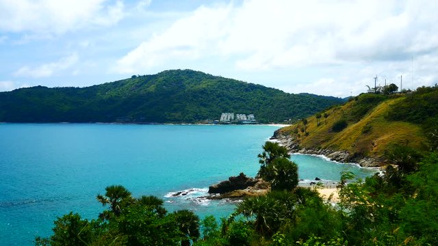 View Of Beach. Nai harn Beach At Phuket, Thailand On July 20, 2018