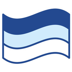 Deutschland Fahne Vector Icon Illustration