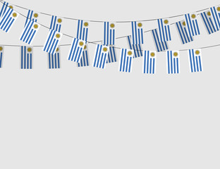 Urugvuayan flags garland