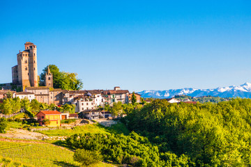 Serralunga d'Alba castle, langhe, Piedmont, Italy