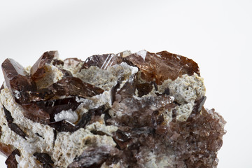Macro shooting of natural mineral rock specimen