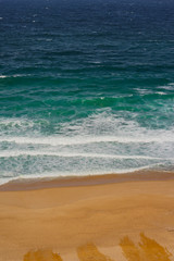 Top vew of coast line