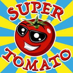 Red tomato. Vector