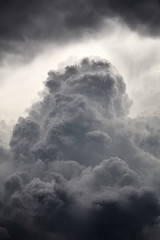 Clouds background. Dramatic grey clouds - obrazy, fototapety, plakaty