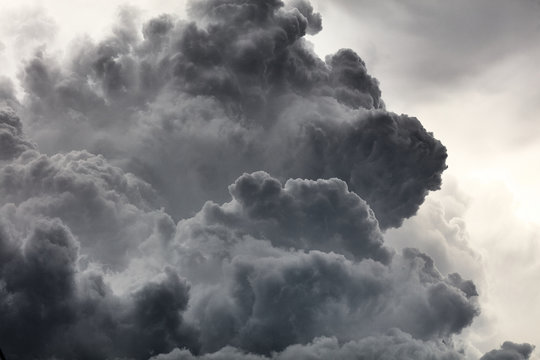 Clouds background. Dramatic grey clouds