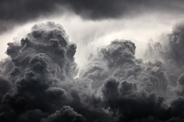 Clouds background. Dramatic grey clouds