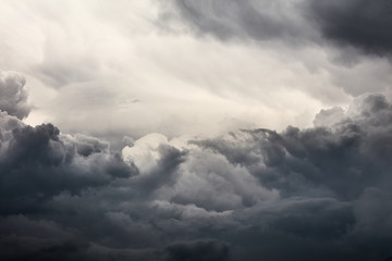 Clouds background. Dramatic grey clouds