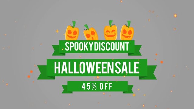 Spooky Discount Halloween Sale 45 off Footage Background Collection
