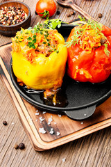 Stuffed pepper with meat