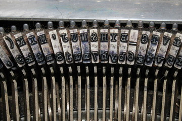 Close Up of a Vintage Typewriter