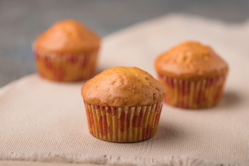 Freshly baked delicious muffins