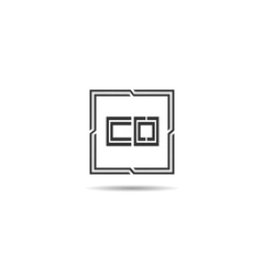 Initial Letter CO Logo Template Design