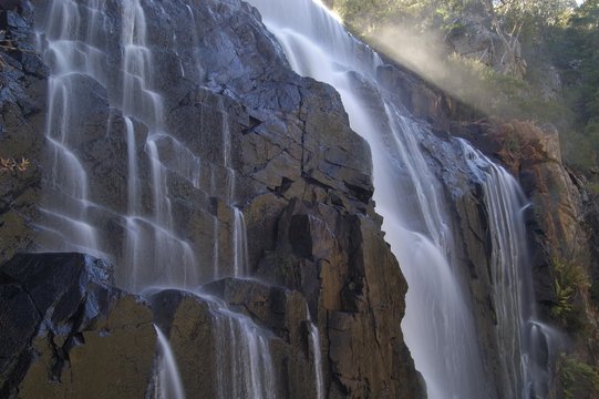 Detail of the Mc Kenzie Falls in the Grampians NP Victoria Australia