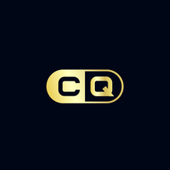 Initial Letter CQ Logo Template Design
