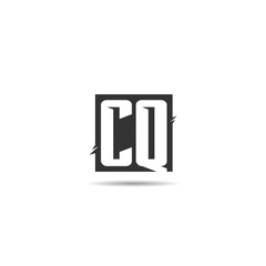 Initial Letter CQ Logo Template Design