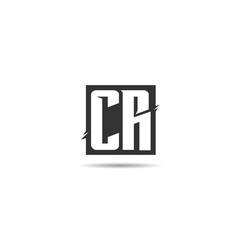 Obraz premium Initial Letter CR Logo Template Design