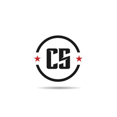 Initial Letter CS Logo Template Design