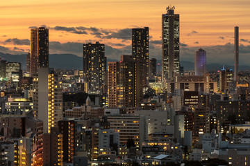 東京・池袋の夜景