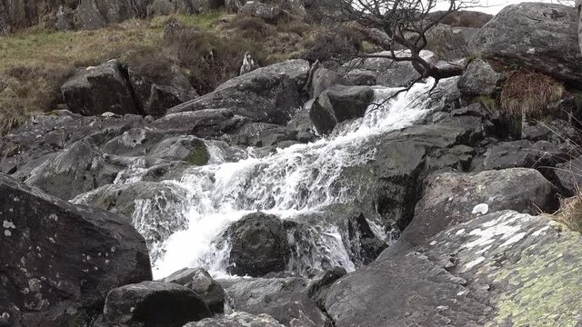 Waterfall by Ogwen Cottage, Snowdonia
