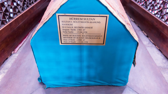 Tomb of Hurrem (Roksolana)  in Suleymaniye mosque, Istanbul.