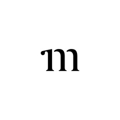 m letter initial logo