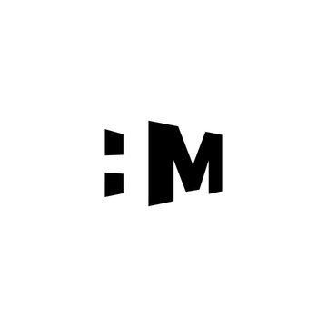 hm initial letter 3d logo icon