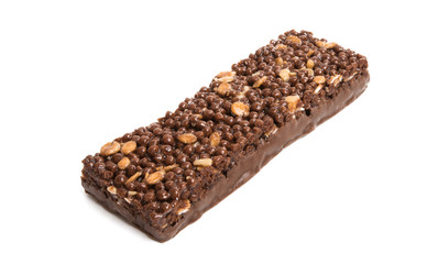cereal chocolate bar isolated