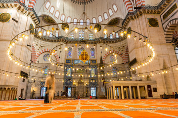 Suleymaniye mosque,Popular landmark in Istanbul,Turkey