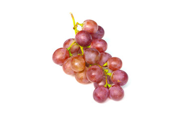 Isolated Studio Shot. Grape With Clipping Path On White -By Pen Tool