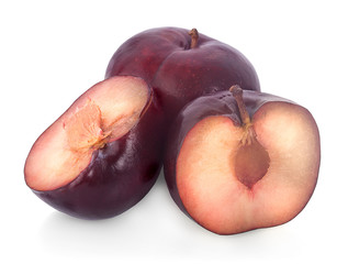 plum isolated on a white background