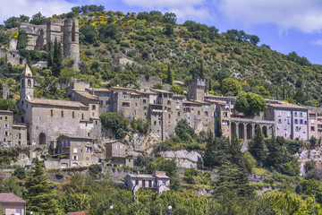 Obraz premium Montbrun-les-Bains, Provence, France, Drôme department, region Auvergne-Rhône-Alpes, member of Les Plus Beaux Villages de France, most beautiful villages of France