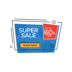 Super Sale 60% Banner