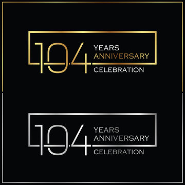 104th years anniversary celebration background