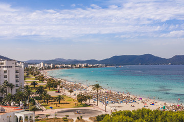 Fototapeta na wymiar Bay of Cala Millor - Mallorca - Majorca