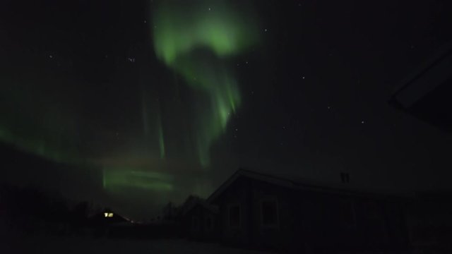 Real time northern lights in Finland