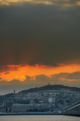 Sunset over Dundee