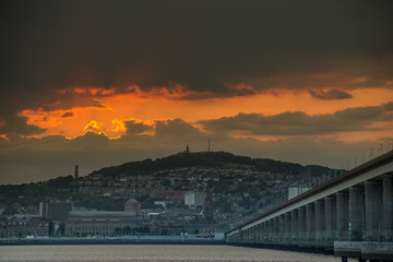 Sunset over Dundee