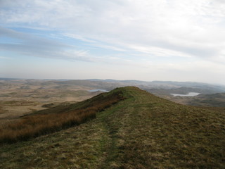 View over Brecon Beacons with Lakes