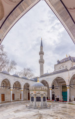 Exterior view of Valide-i Cedid Mosque in Istanbul