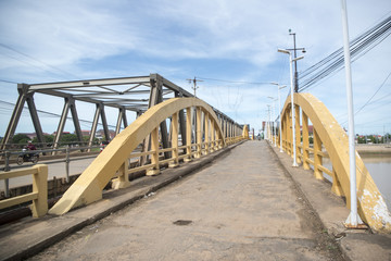 CAMBODIA KAMPONG THOM BRIDGE SEN RIVER